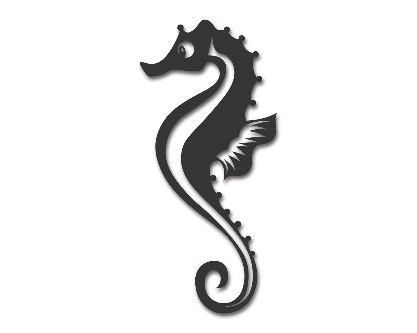 Custom Metal Seahorse Wall Art | Indoor Outdoor | Up to 46" | 20+ Color Options