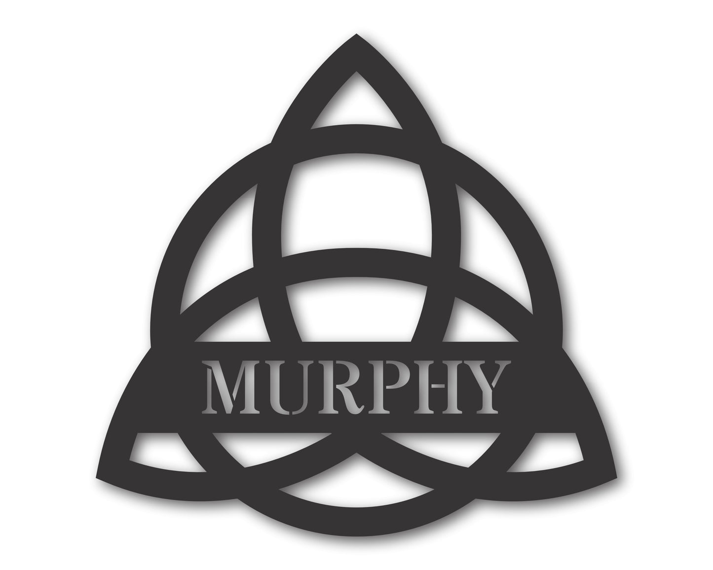 Custom Metal Irish Trinity Knot Wall Art | Indoor Outdoor | Up to 46" | 20+ Color Options