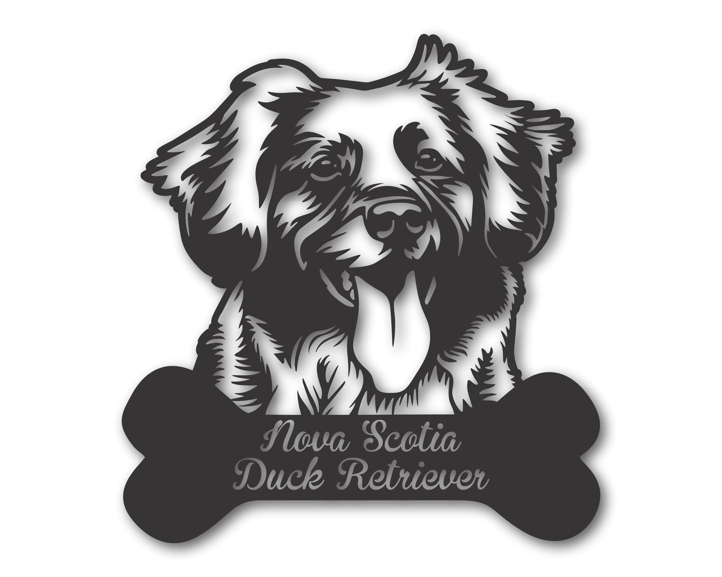 Custom Metal Nova Scotia Duck Retriever Wall Art - Metal Dog Breed Sign - 20+ Color Options - Up to 46"
