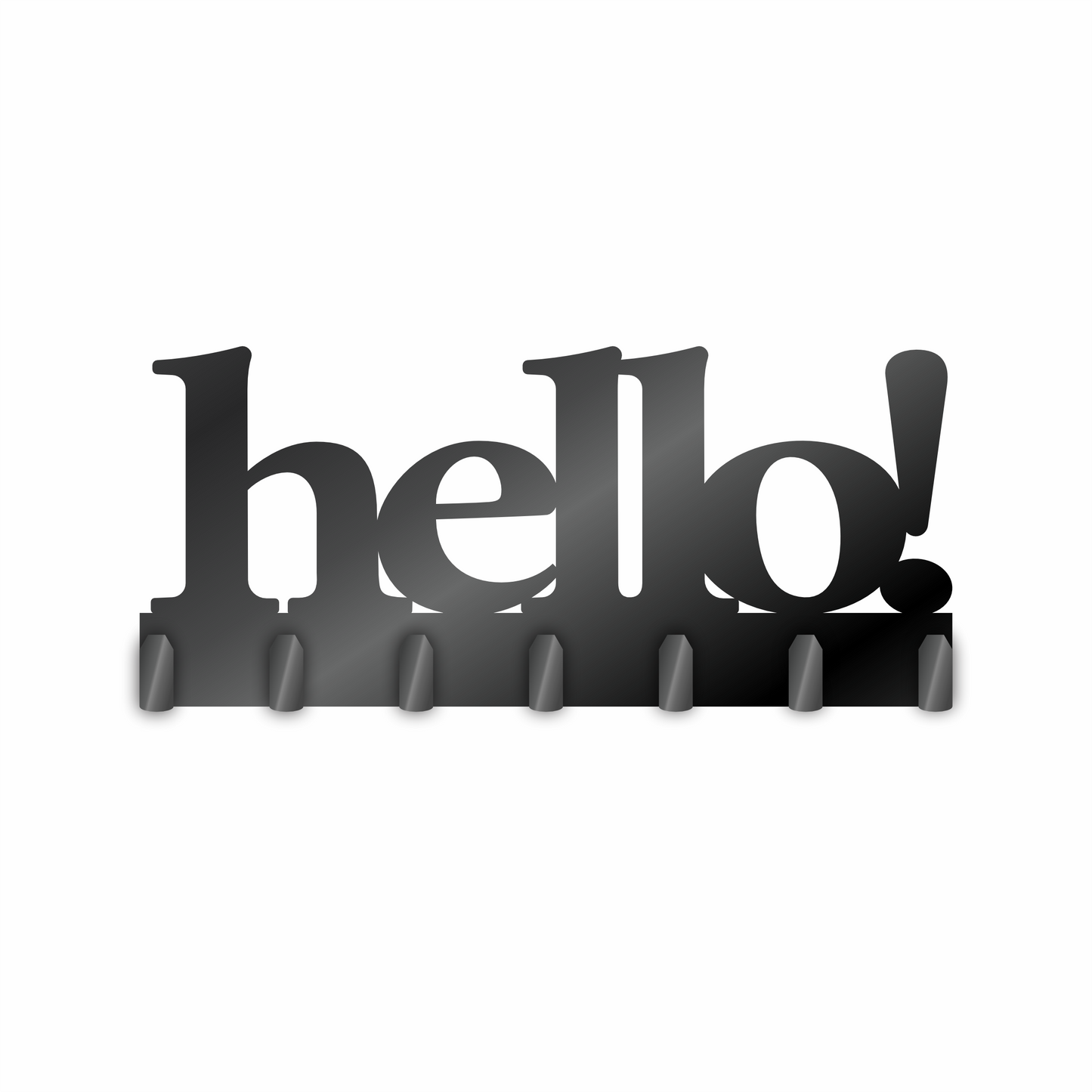 Custom Metal Hello Sign with Hooks | 4 Size Options | Up to 30" | 20+ Color Options