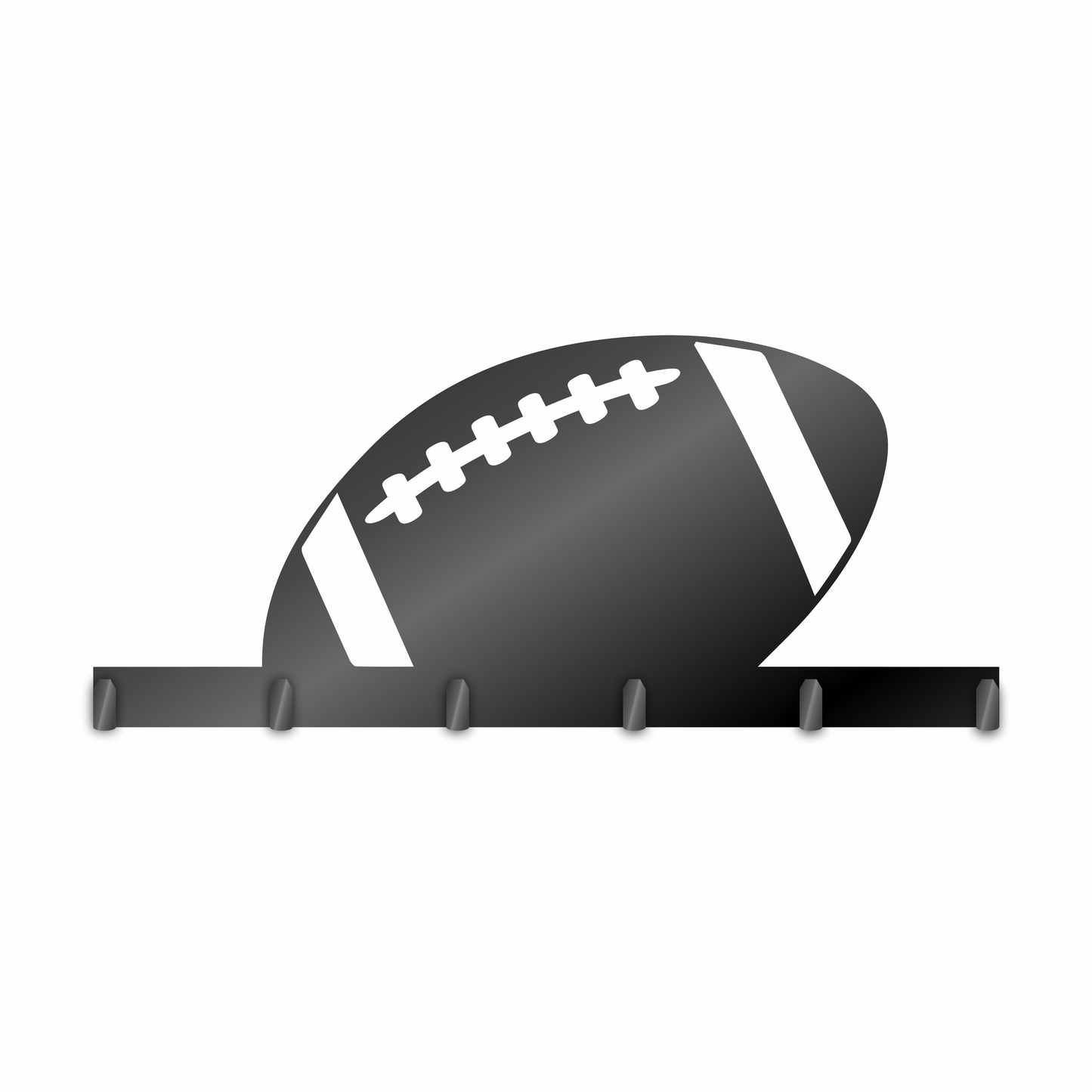 Custom Metal Football Sign with Hooks | 4 Size Options | Up to 30" | 20+ Color Options