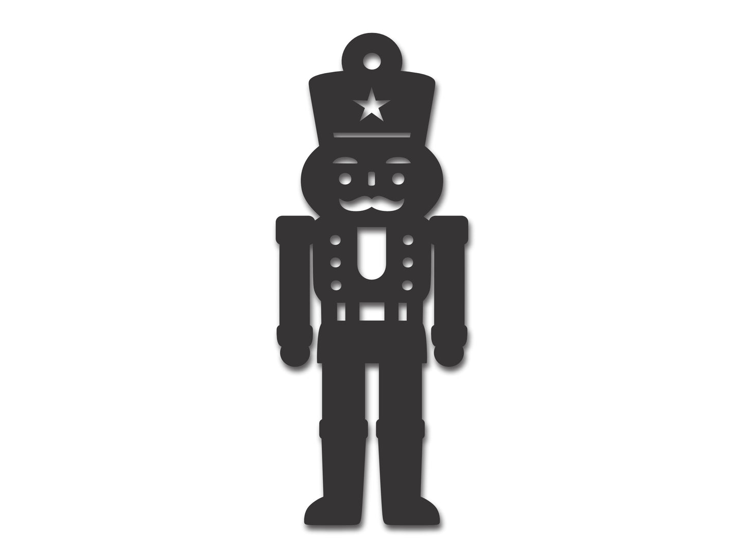 Custom Metal Nutcracker Ornament | 4" to 5" | 20+ Color Options