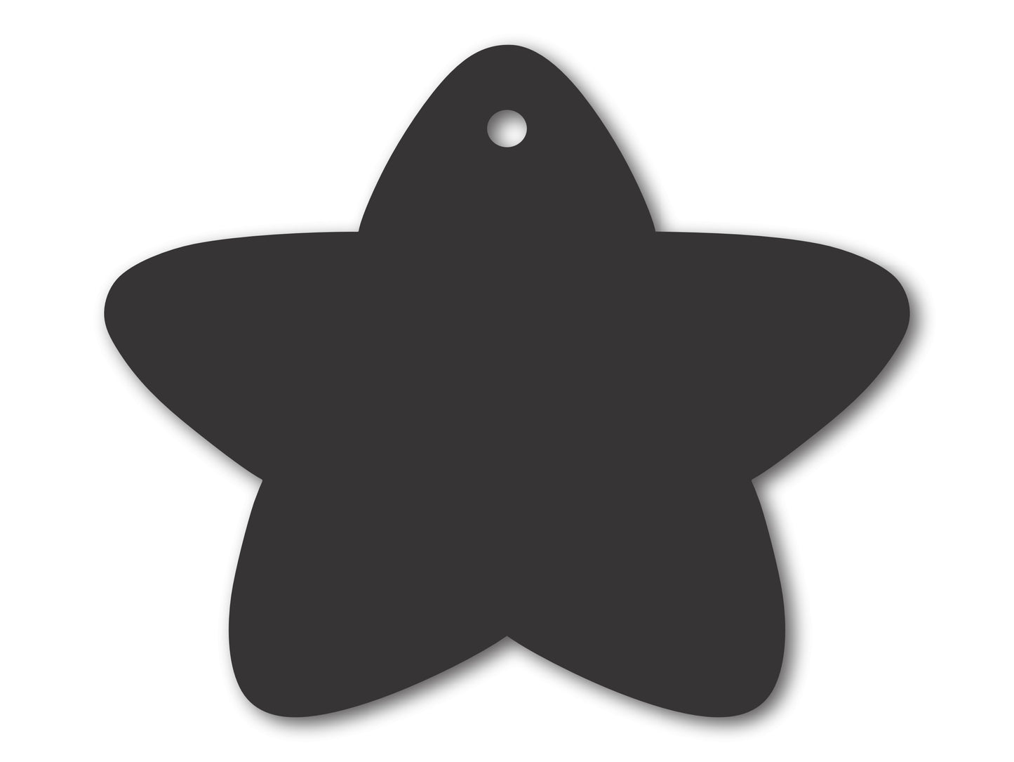 Custom Metal Star Ornament | 4" to 5" | 20+ Color Options