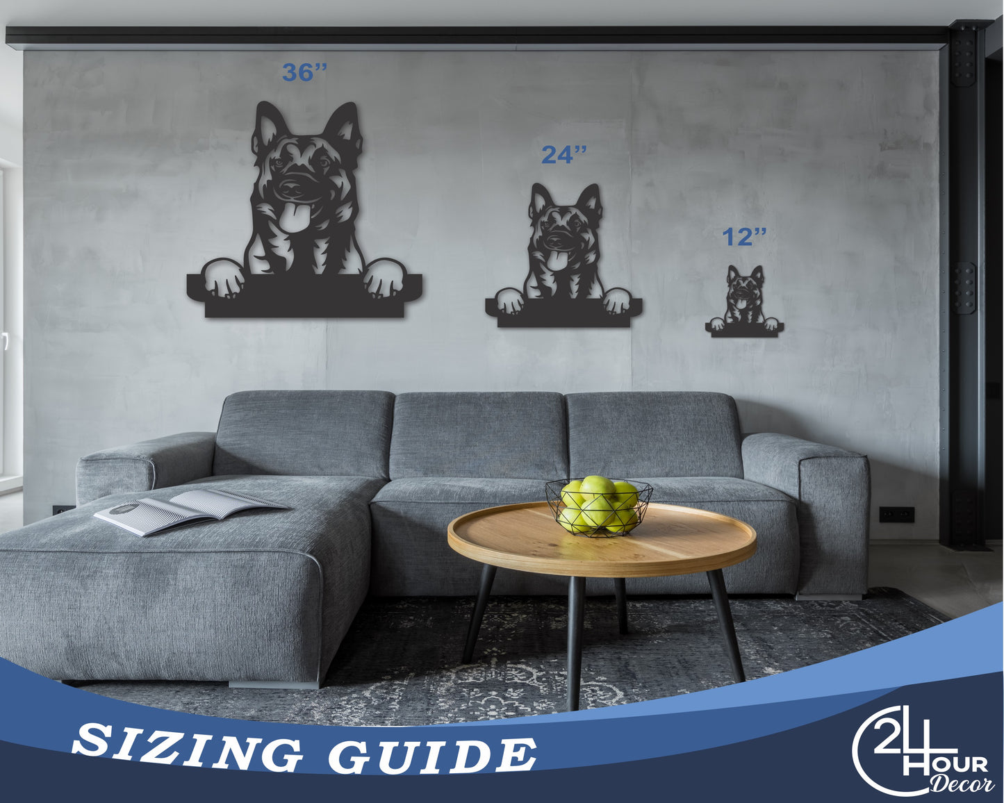 Custom Metal Belgian Malinois Wall Art - Metal Dog Breed Sign - 20+ Color Options