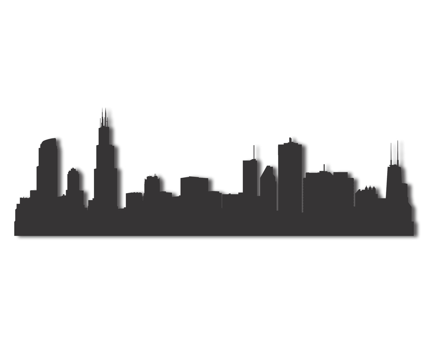 Custom Metal Chicago IL Skyline | 20+ Color Options
