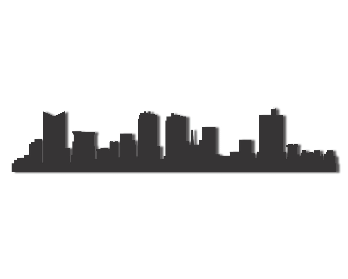 Custom Metal Fort Worth TX Skyline | 20+ Color Options