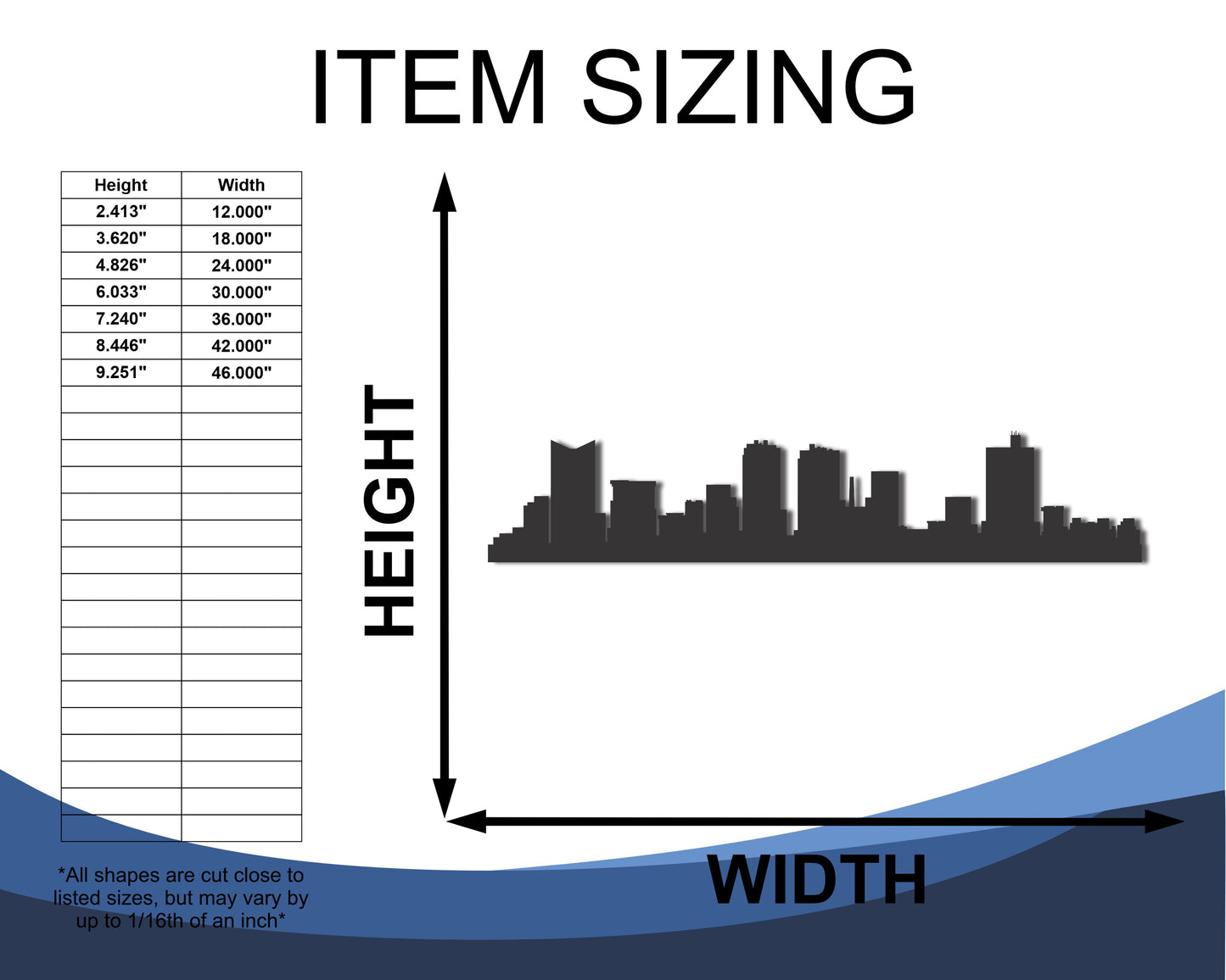 Custom Metal Fort Worth TX Skyline | 20+ Color Options