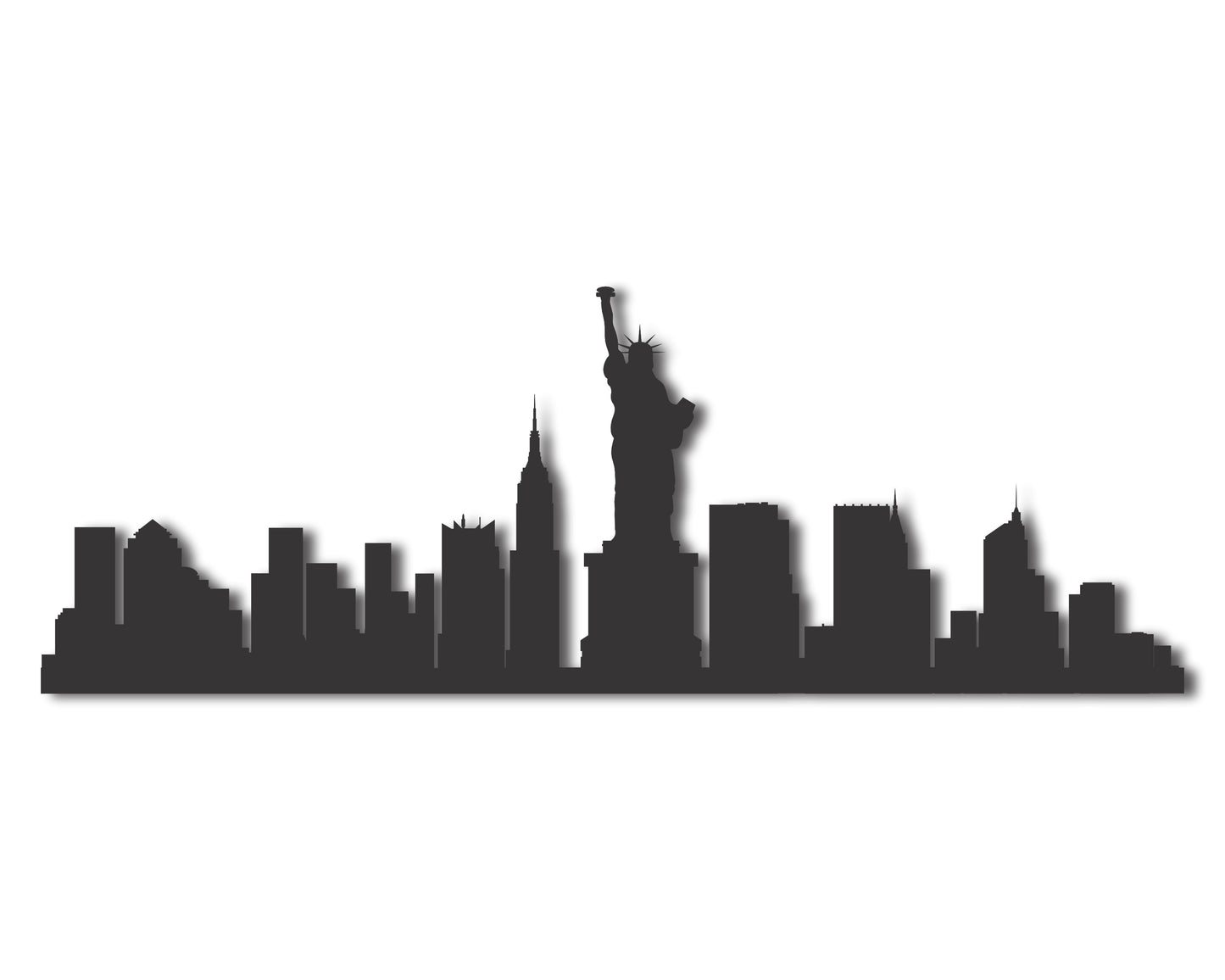Custom Metal New York City NY Skyline | 20+ Color Options