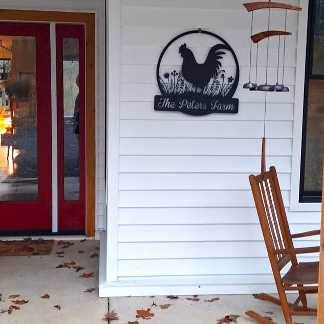 Custom Metal Rooster Wall Art | 20+ Color Options