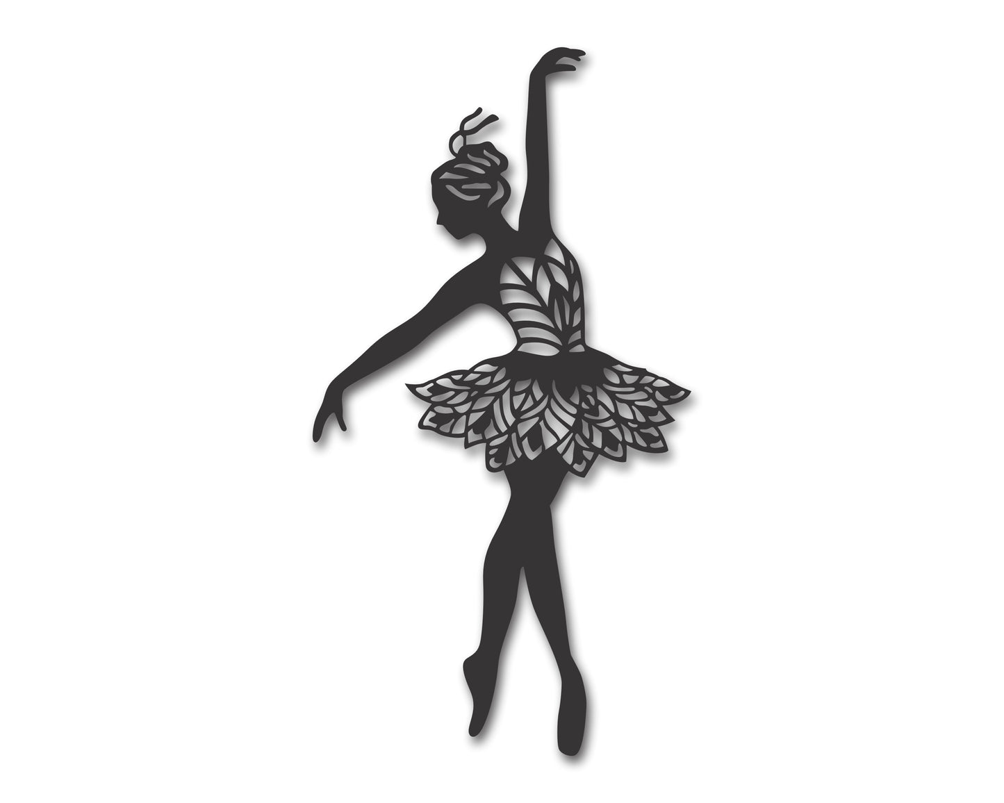 Metal Ballerina Dancer Wall Art | 20+ Color Options