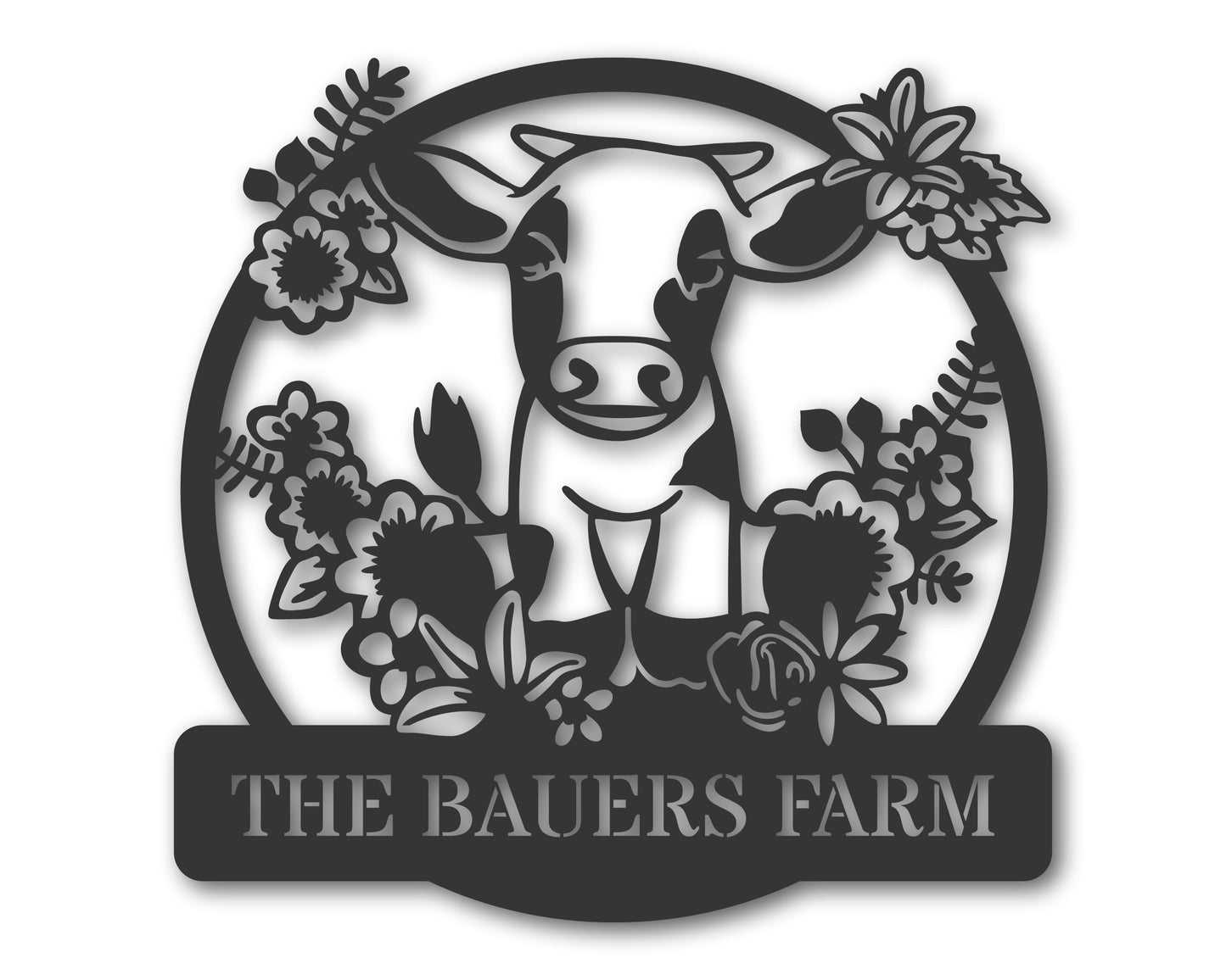 Custom Metal Spring Calf Wall Art | 20+ color options