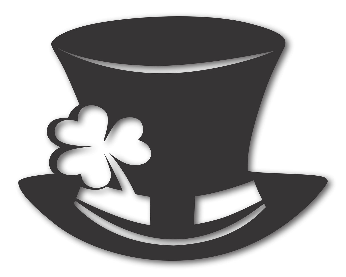 Metal St Patrick's Day Hat Wall Art - Metal Irish Sign - 20+ Color Options