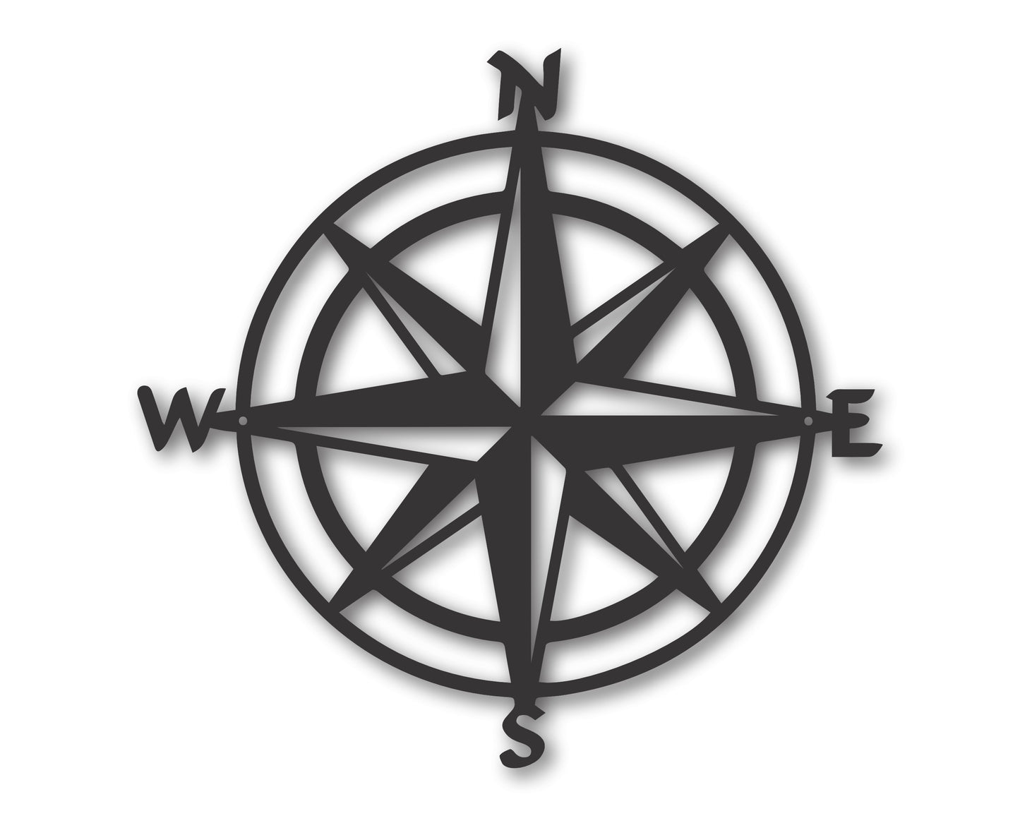 Metal Compass Wall Art | 20+Color Options