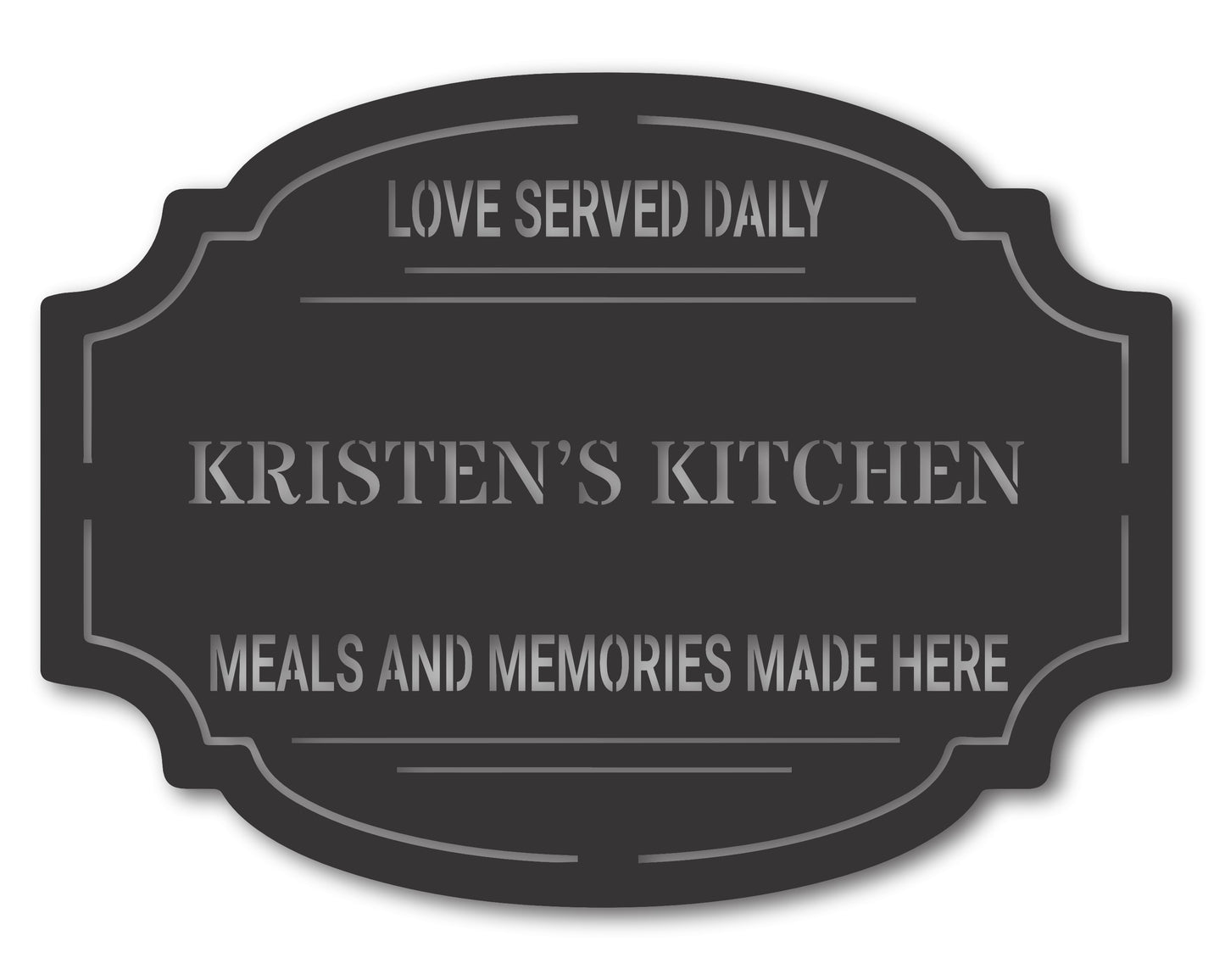 Custom Metal Farmhouse Kitchen Wall Art | 20+ Color Options