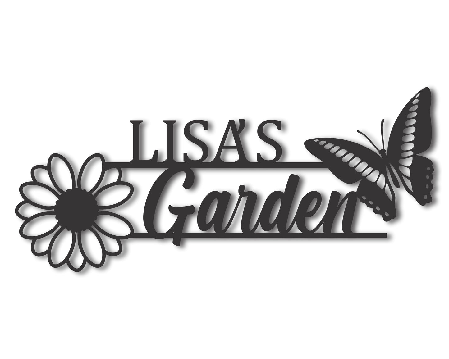 Custom Metal Garden Sign | 20+ Color Options