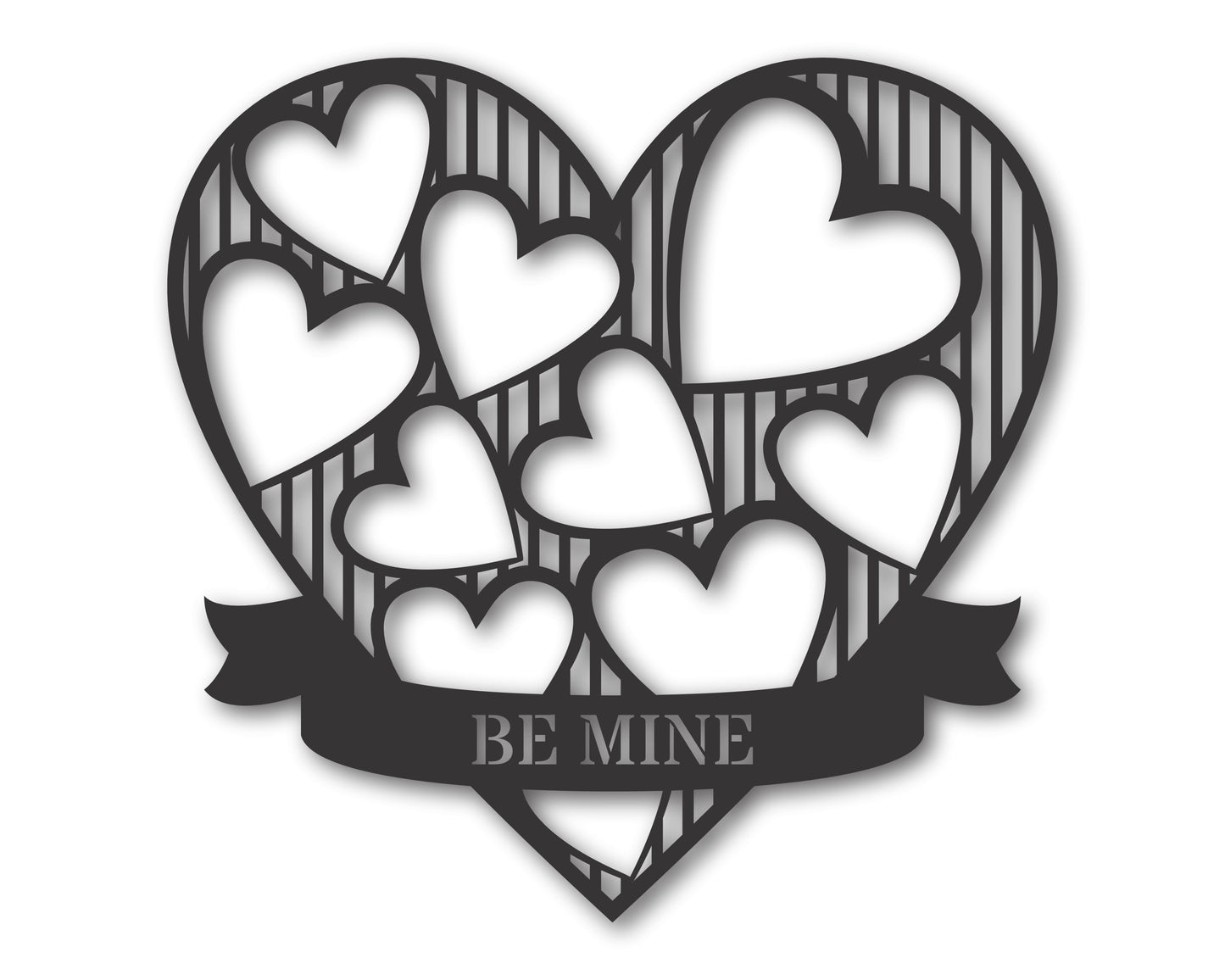 Metal Heart of Hearts Wall Art - 20+ Color Options