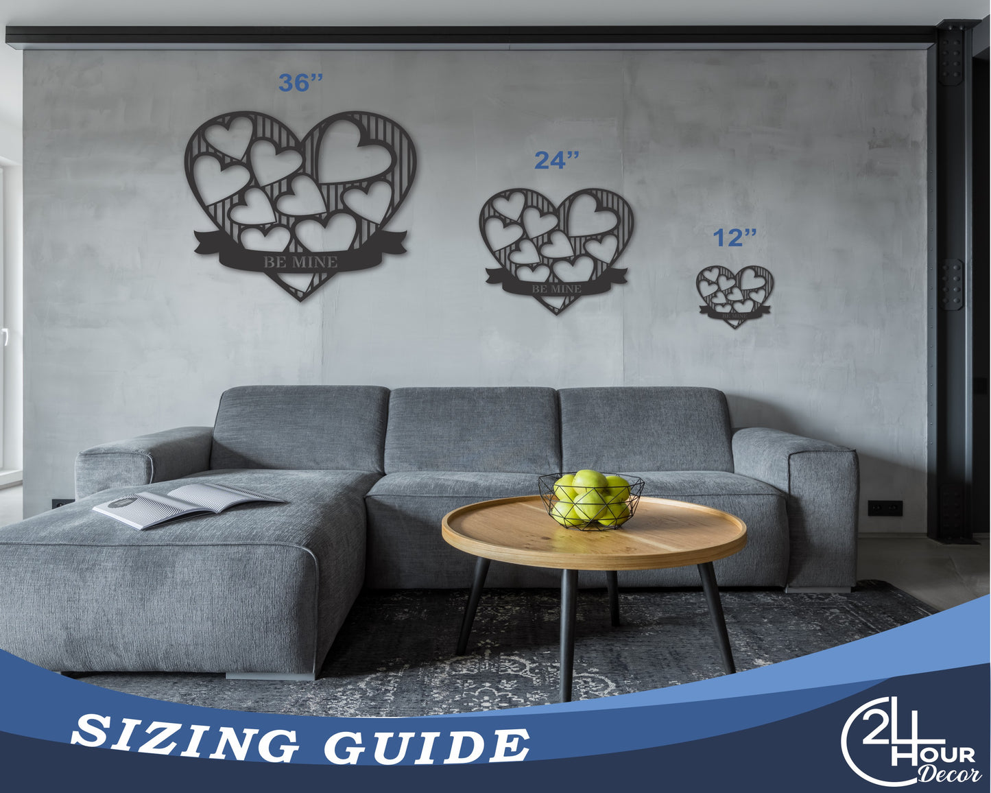 Metal Heart of Hearts Wall Art - 20+ Color Options