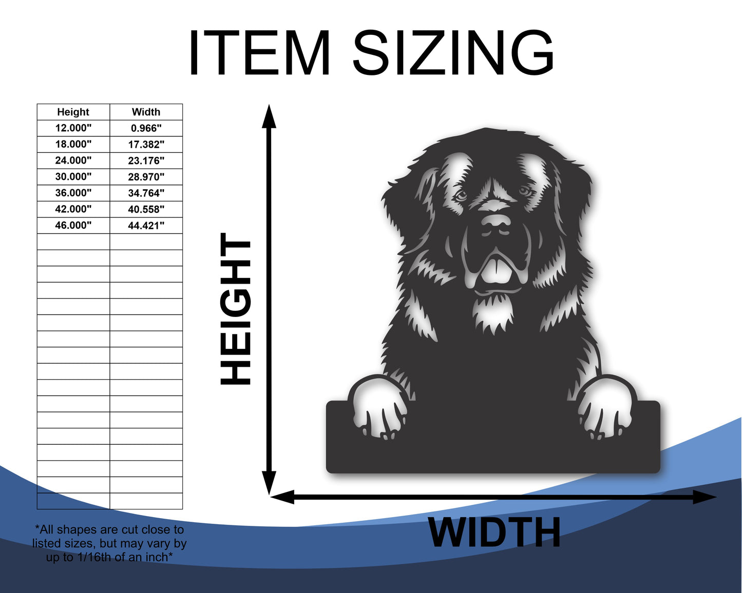 Custom Metal Newfoundland Wall Art - Metal Dog Breed Sign - 20+ Color Options