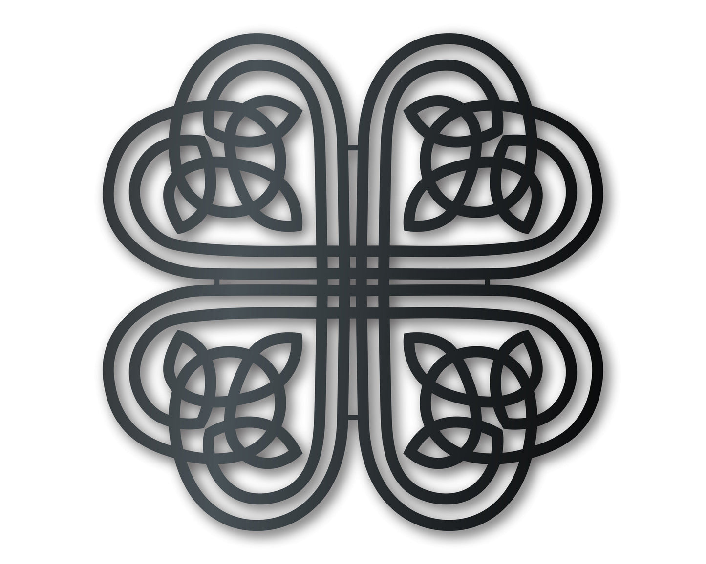 Metal Celtic Clover Wall Art - Metal Sign - 20+ Color Options