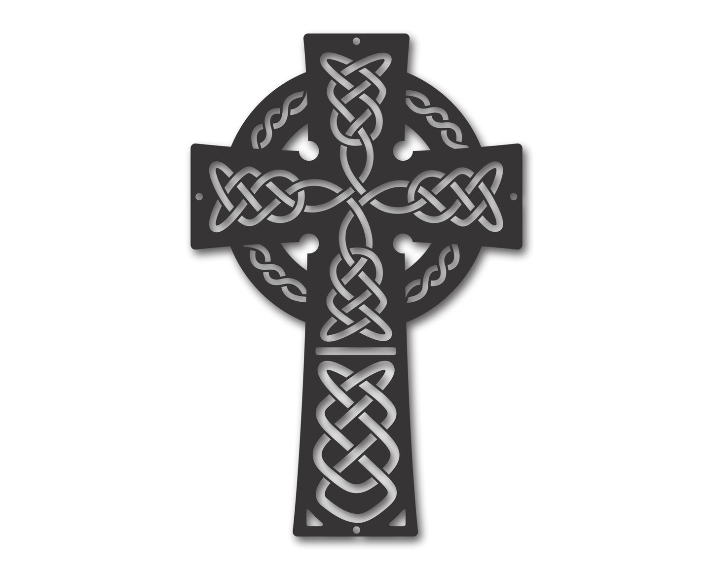 Metal Celtic Knot Cross Wall Art - 20+ Color Options