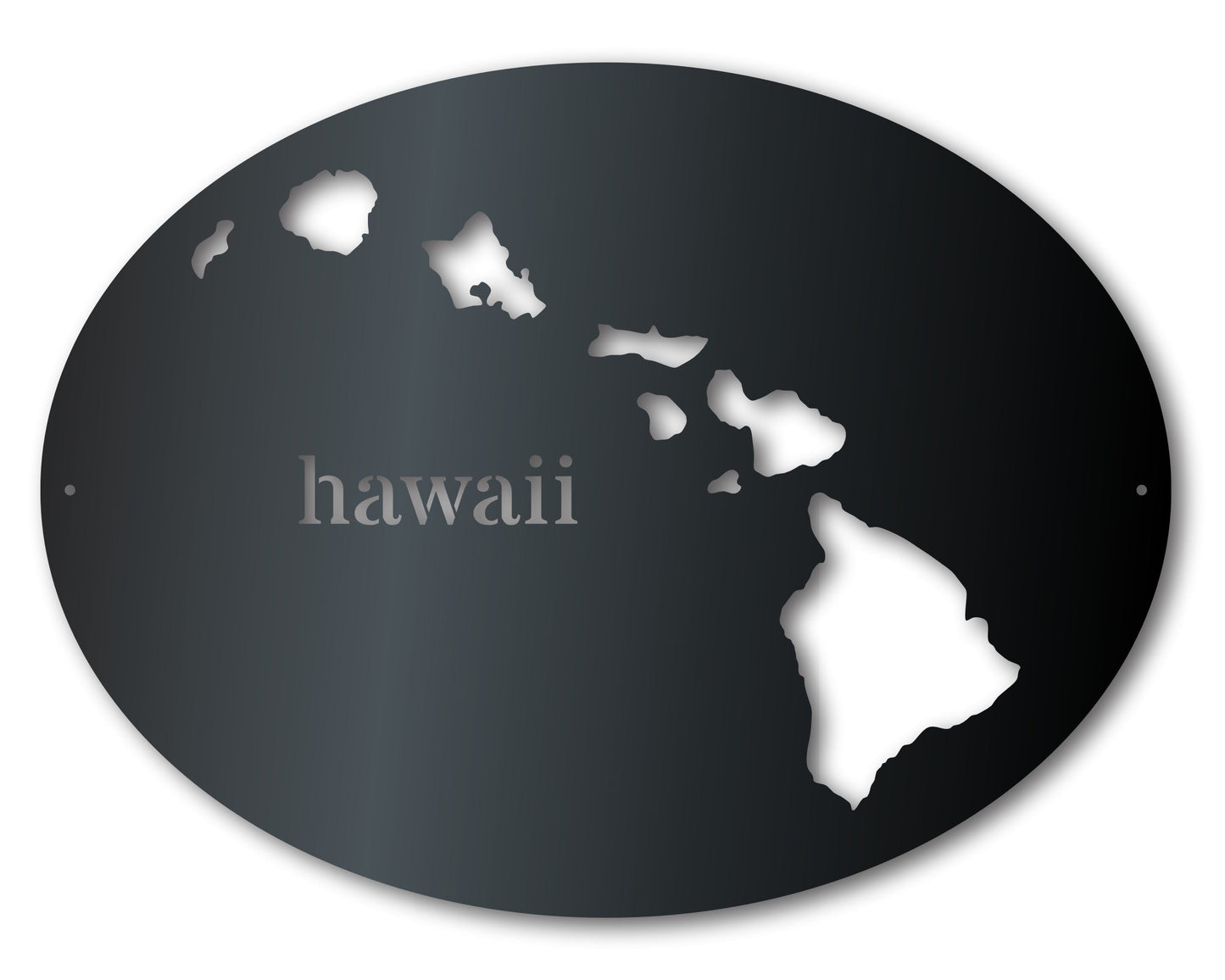 Metal Hawaii Wall Art - Custom Metal US State Sign - 20+ Color Options