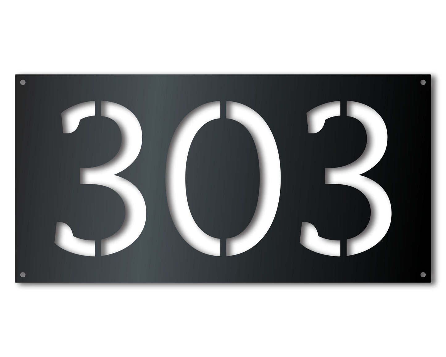 Custom Metal House Number Stencil Wall Art | Custom House Numbers Vertical Horizontal | Indoor Outdoor | Up to 46" | 20+ Color Options