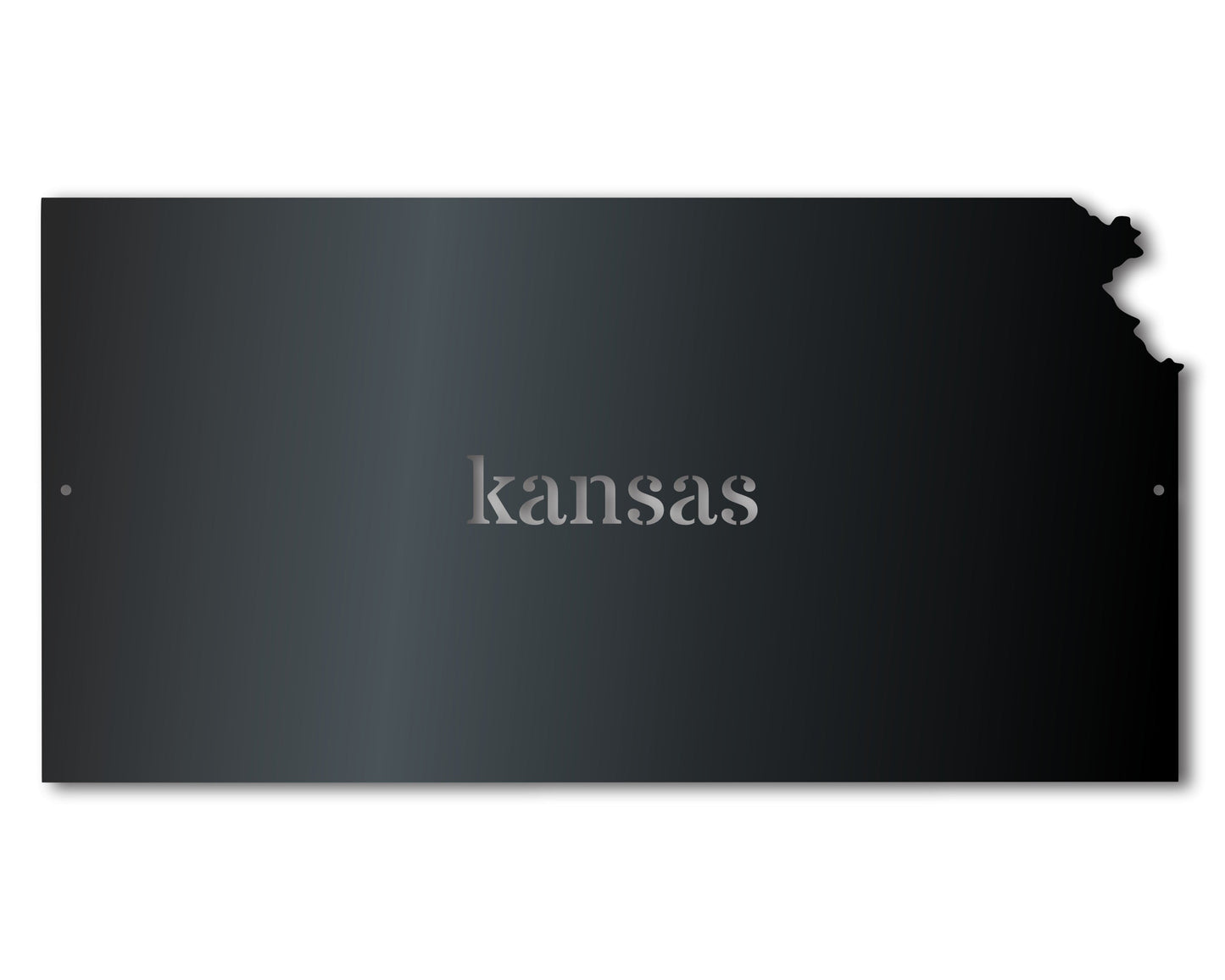 Metal Kansas Wall Art - Custom Metal US State Sign - 20+Color Options