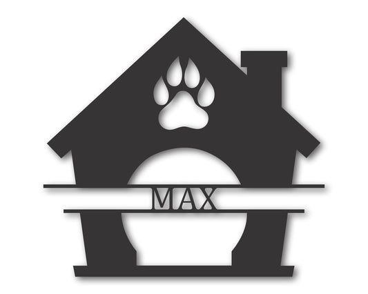 Custom Dog House Wall Art | Indoor Outdoor | Up to 46" | 20+ Color Options