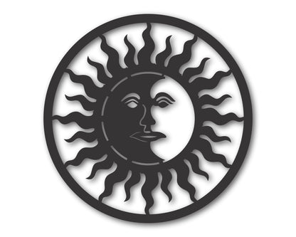 Custom Metal Sun Wall Art | Indoor Outdoor | Up to 46" | 20+ Color Options