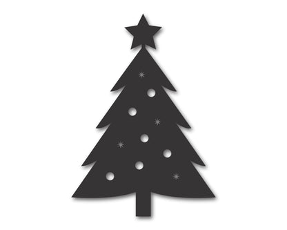 Custom Metal Christmas Tree Wall Art | Indoor Outdoor | Up to 46" | 20+ Color Options