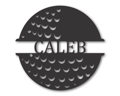 Custom Metal Golf Ball Wall Art | Indoor Outdoor | Up to 46" | 20+ Color Options