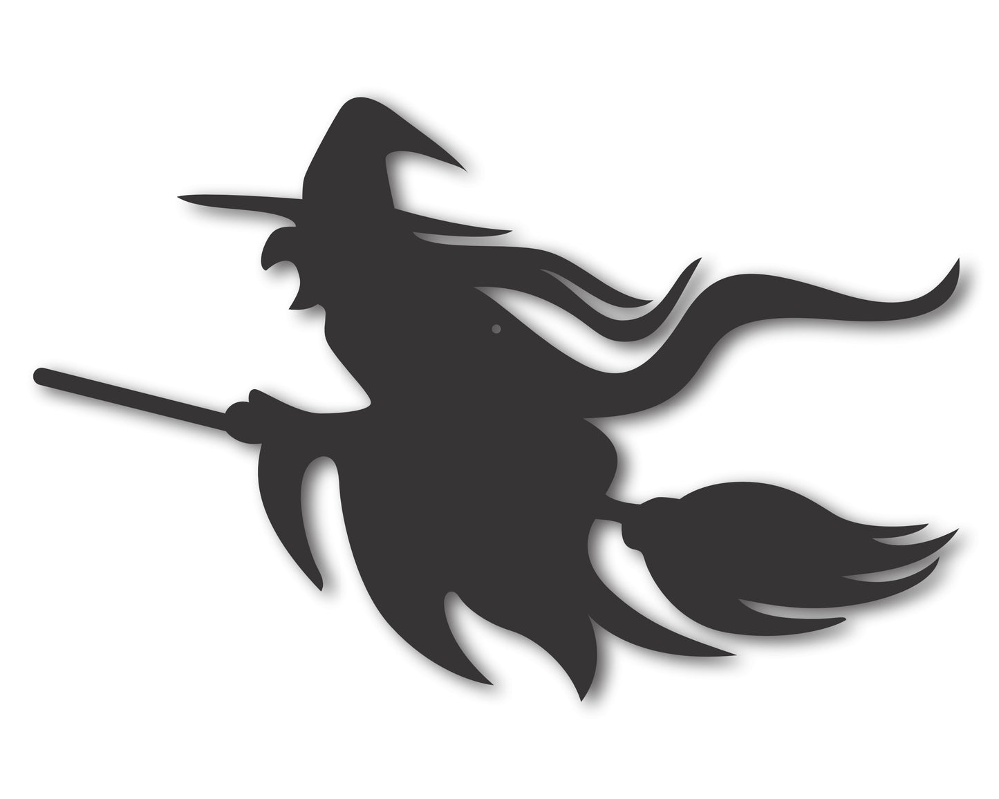 Custom Metal Witch Wall Art | Indoor Outdoor | Up to 46" | 20+ Color Options