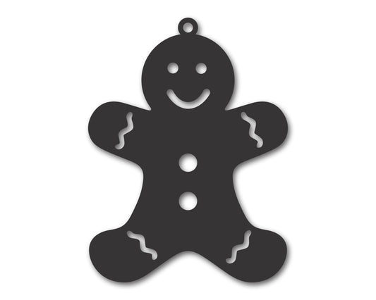 Custom Metal Gingerbread Man Ornament | Indoor Outdoor | 3" to 5" | 20+ Color Options