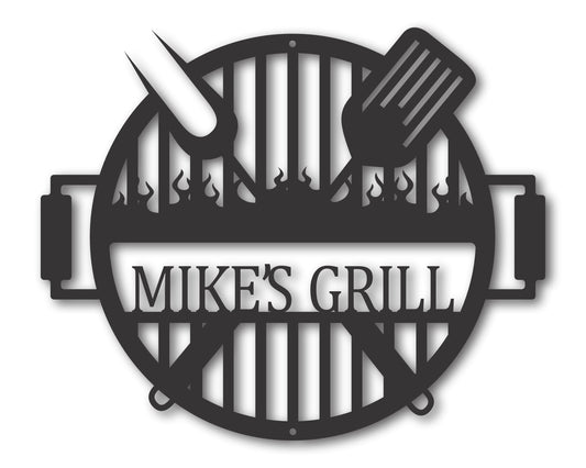 Custom Metal Grill Wall Art | Indoor Outdoor | Up to 46" | 20+ Color Options