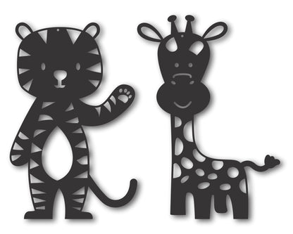 Custom Metal Animal Duo (2pc.) Wall Art | Indoor Outdoor | Up to 46" | 20+ Color Options