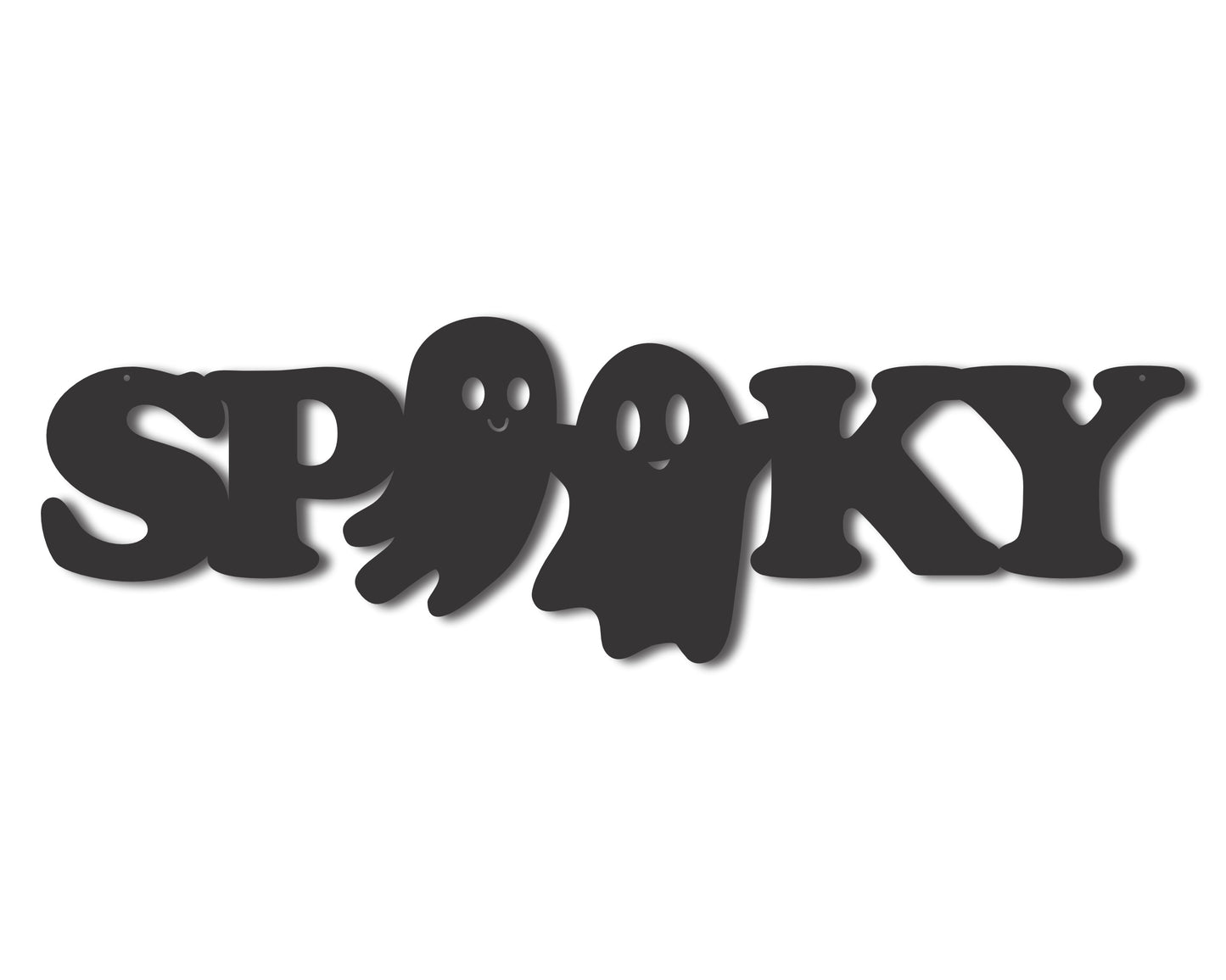 Custom Metal Spooky Wall Art | Indoor Outdoor | Up to 46" | 20+ Color Options