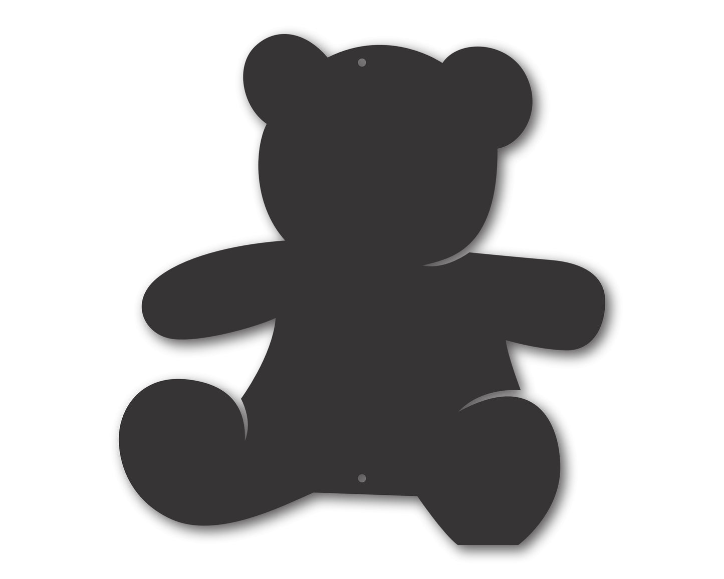 Custom Metal Teddy Bear Wall Art | Indoor Outdoor | Up to 46" | 20+ Color Options