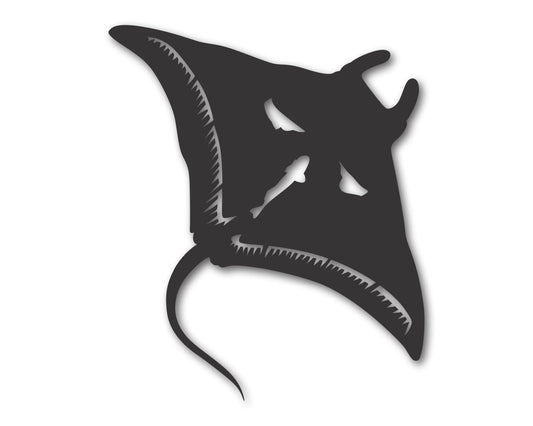 Custom Metal Manta Ray Wall Art | Indoor Outdoor | Up to 46" | 20+ Color Options