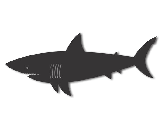 Custom Metal Shark Wall Art | Indoor Outdoor | Up to 46" | 20+ Color Options