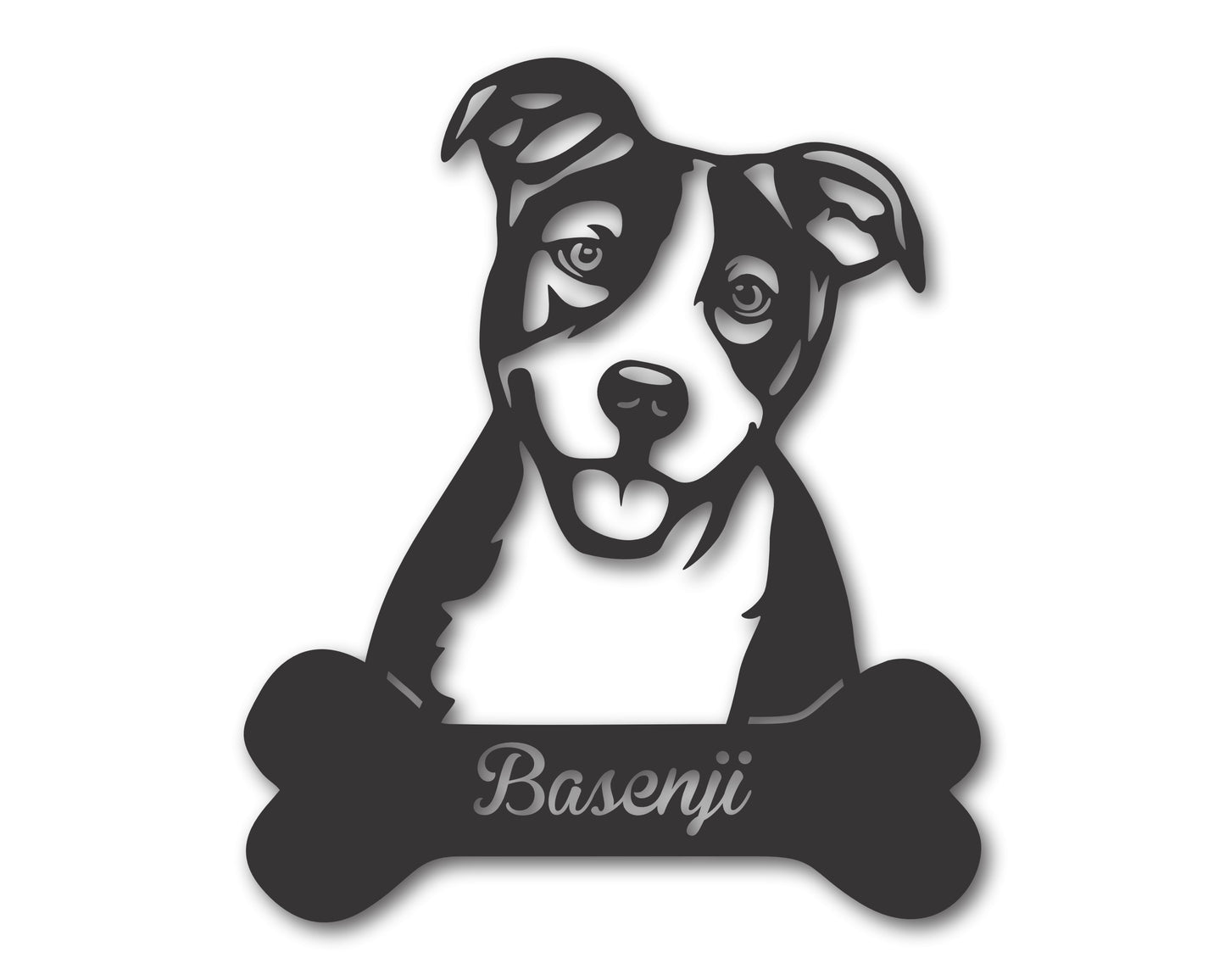 Custom Metal Basenji Wall Art -  Metal Dog Breed Sign - 20+ Color Options - Up to 46"