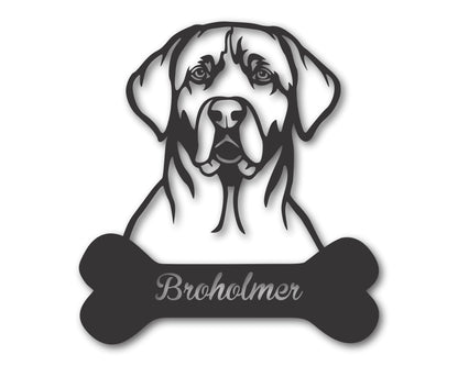 Custom Metal Broholmer Wall Art -  Metal Dog Breed Sign - 20+ Color Options - Up to 46"