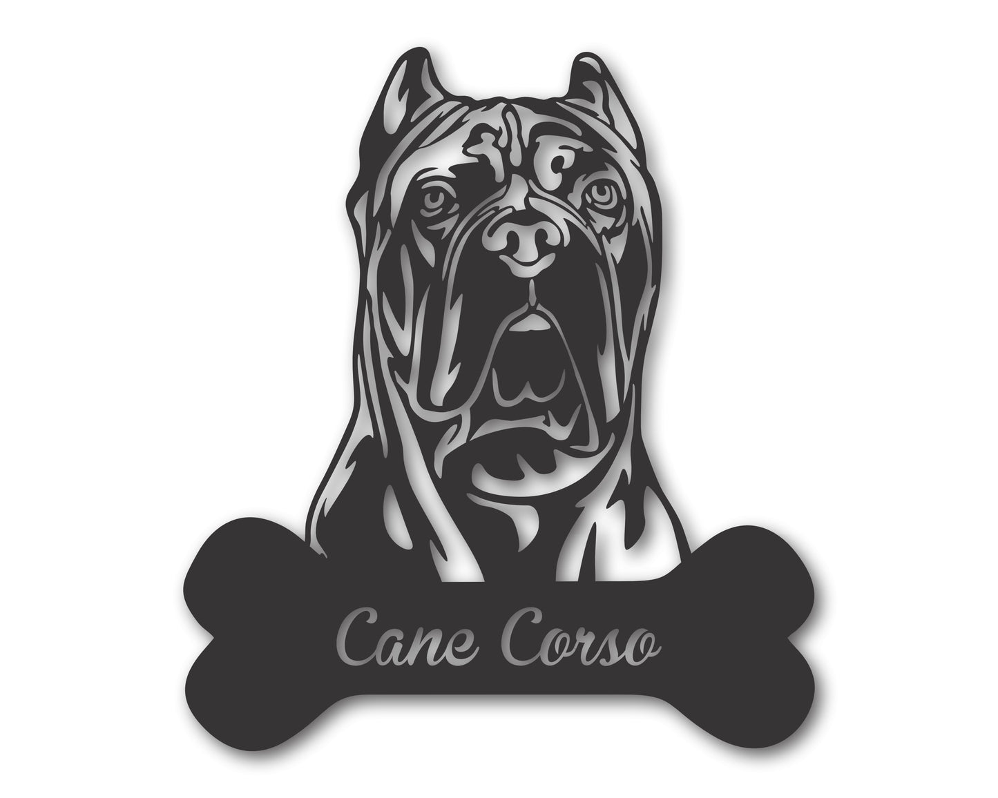 Custom Metal Cane Corso Wall Art -  Metal Dog Breed Sign - 20+ Color Options - Up to 46"