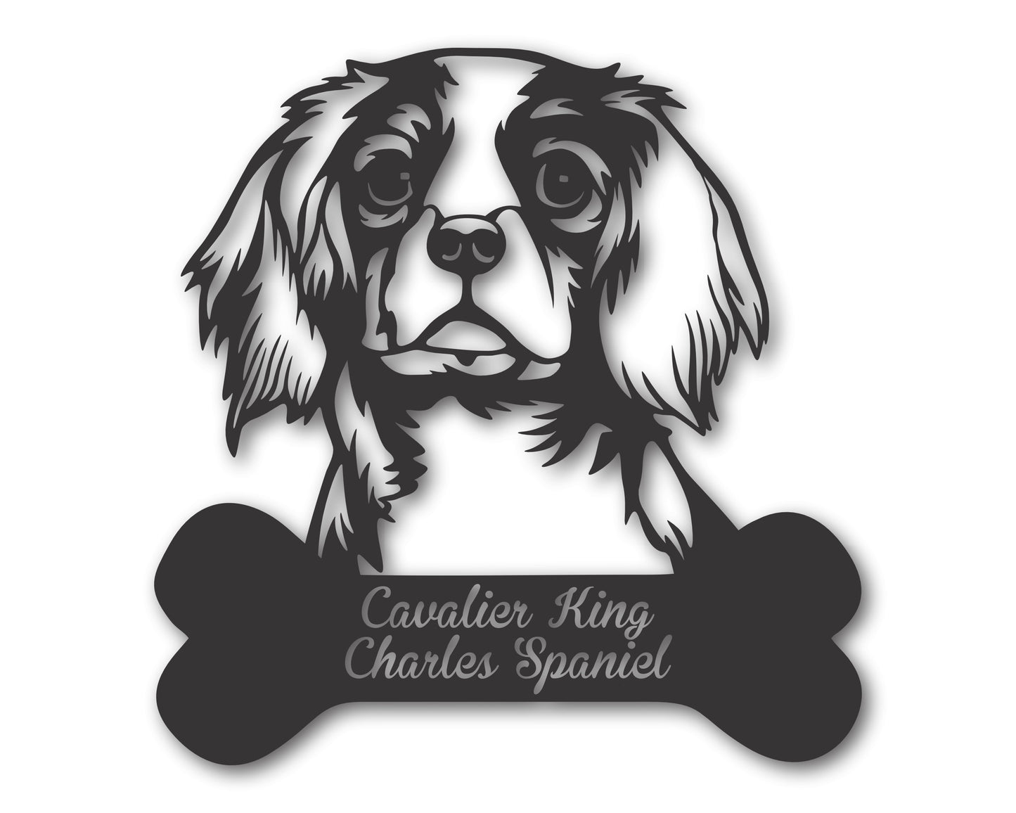 Custom Metal Cavalier King Charles Spaniel Wall Art -  Metal Dog Breed Sign - 20+ Color Options - Up to 46"