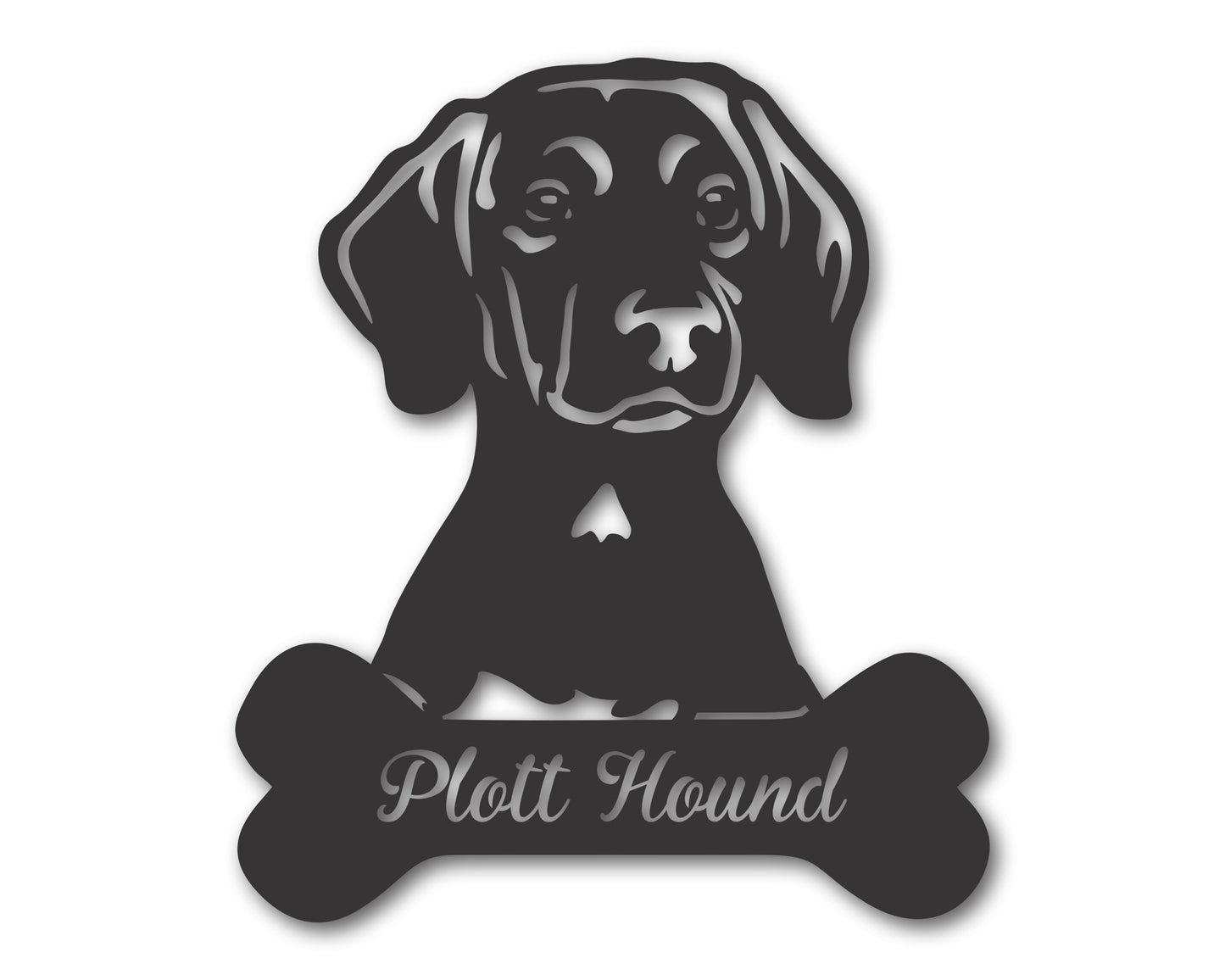 Custom Metal Plott Hound Wall Art - Metal Dog Breed Sign - 20+ Color Options - Up to 46" (Copy)