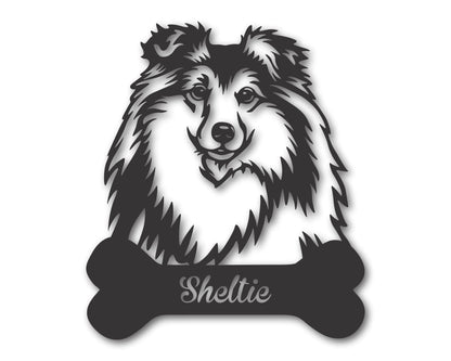 Custom Metal Sheltie Wall Art - Metal Dog Breed Sign - 20+ Color Options - Up to 46"