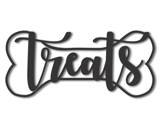 Custom Metal Treats Wall Art | Indoor Outdoor | Up to 46" | 20+ Color Options
