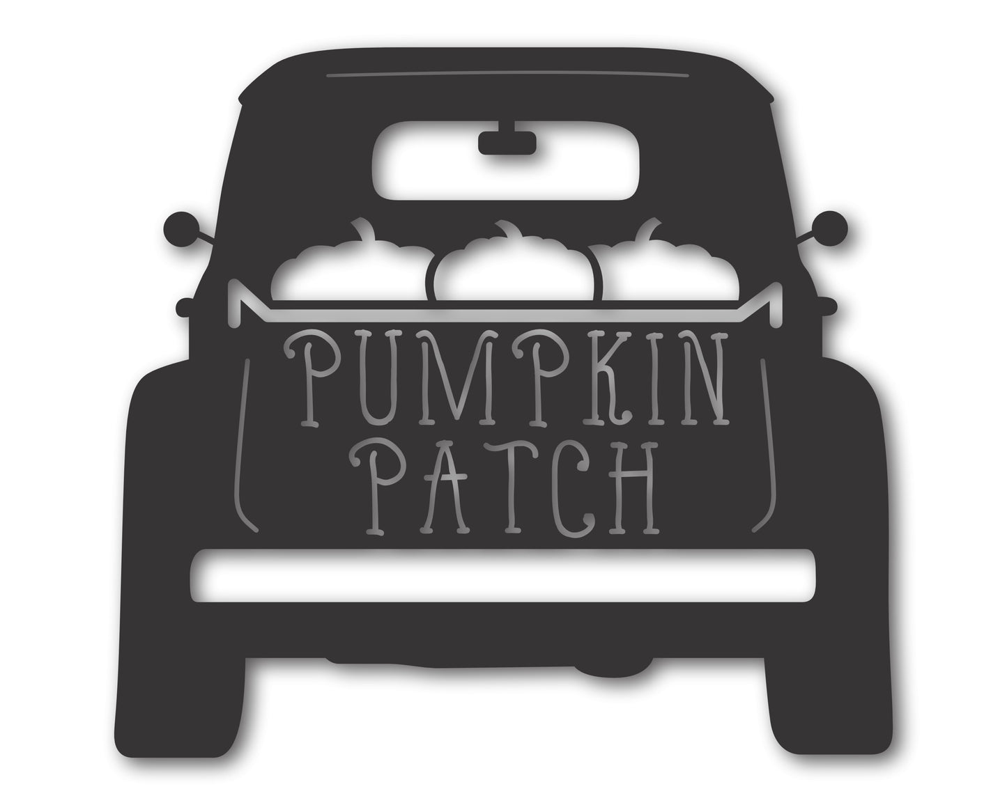 Custom Metal Pumpkin Patch Truck Wall Art | Indoor Outdoor | Up to 46" | 20+ Color Options