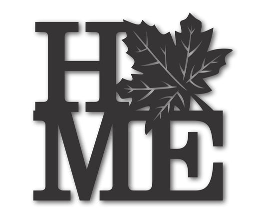 Custom Metal Home Fall Leaf Wall Art | Indoor Outdoor | Up to 46" | 20+ Color Options