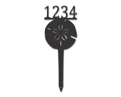 Custom Metal Sand Dollar Yard Stake | Indoor Outdoor | Up to 46" | 20+ Color Options
