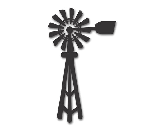 Custom Metal Wind Mill Wall Art | Indoor Outdoor | Up to 46" | 20+ Color Options
